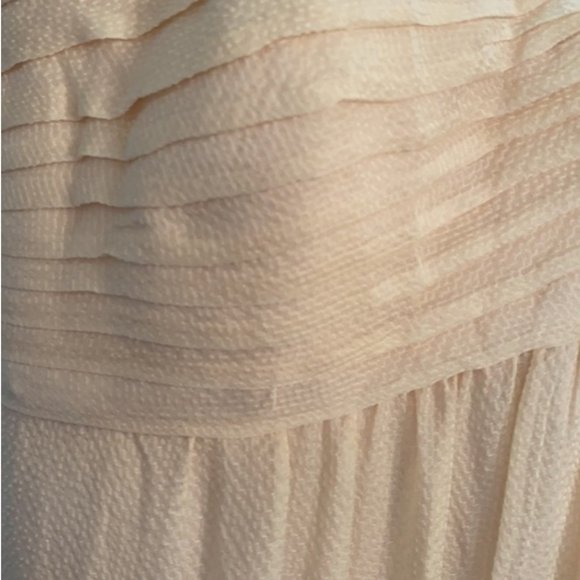 BCBG Silk Dress Vanilla Size 4 - Picture 5 of 8
